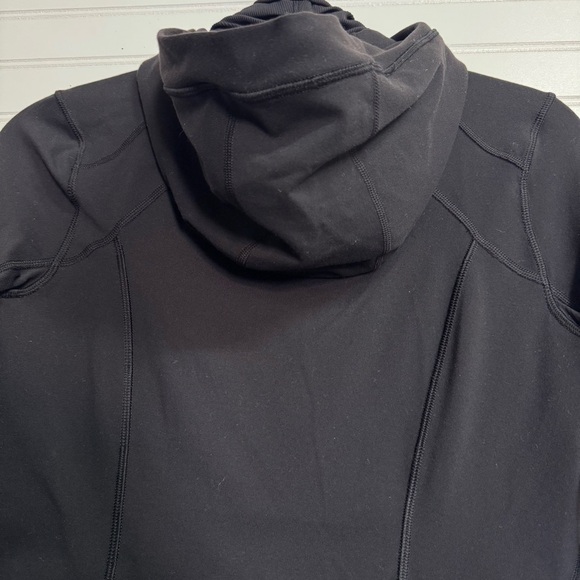 Lululemon Athletica Daily Practice Dress Top Jacket Womens 6 Black Hoodie - Picture 7 of 10